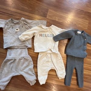 Sweet Cozy boy set 0-3M H&M organic